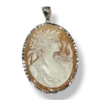Colgante Mandile 1922 Mujer Cammei  in Plata Conchiglia 2KK71672.2